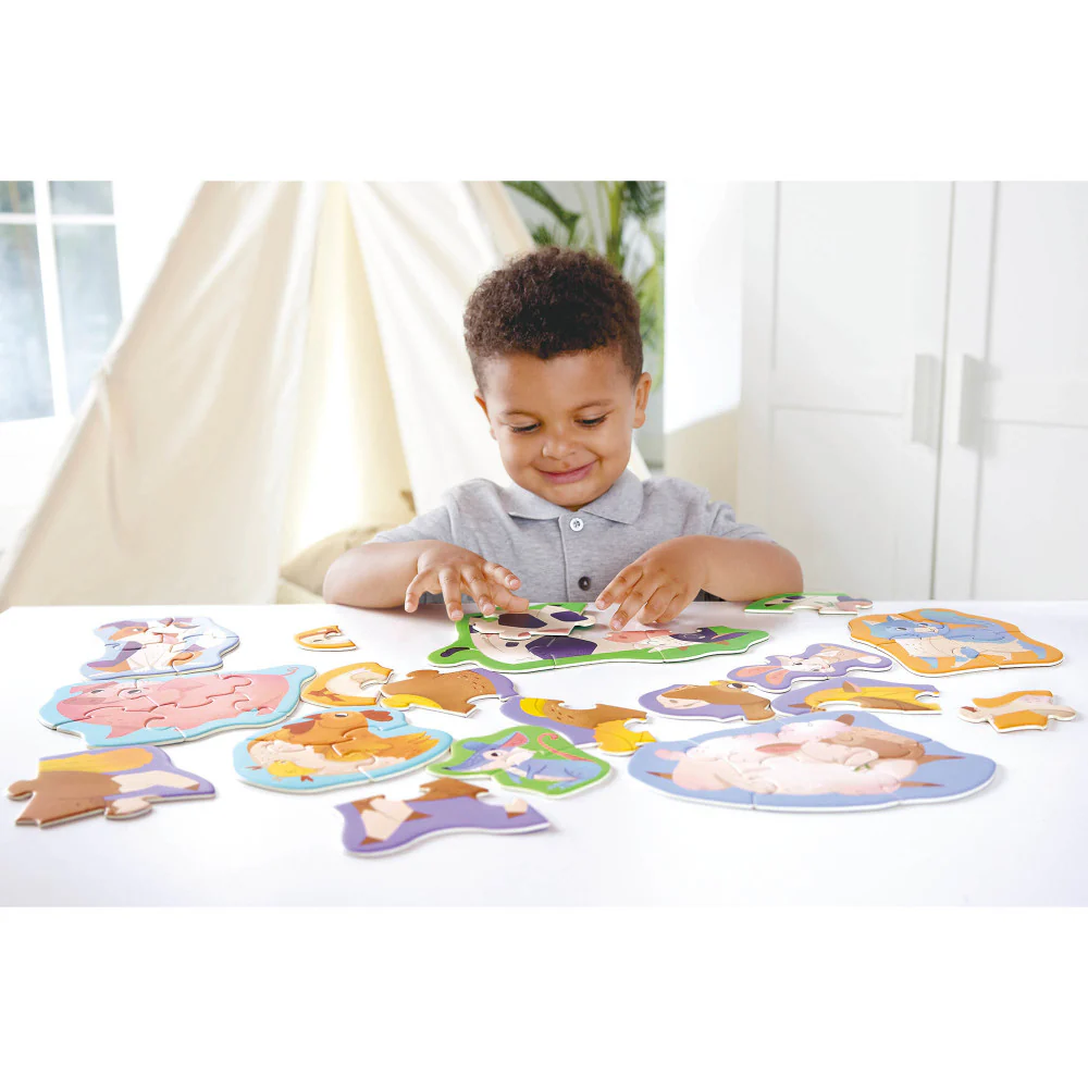 Hape Farmyard Friends 10 Mini Animal Shaped Puzzles - Image 4