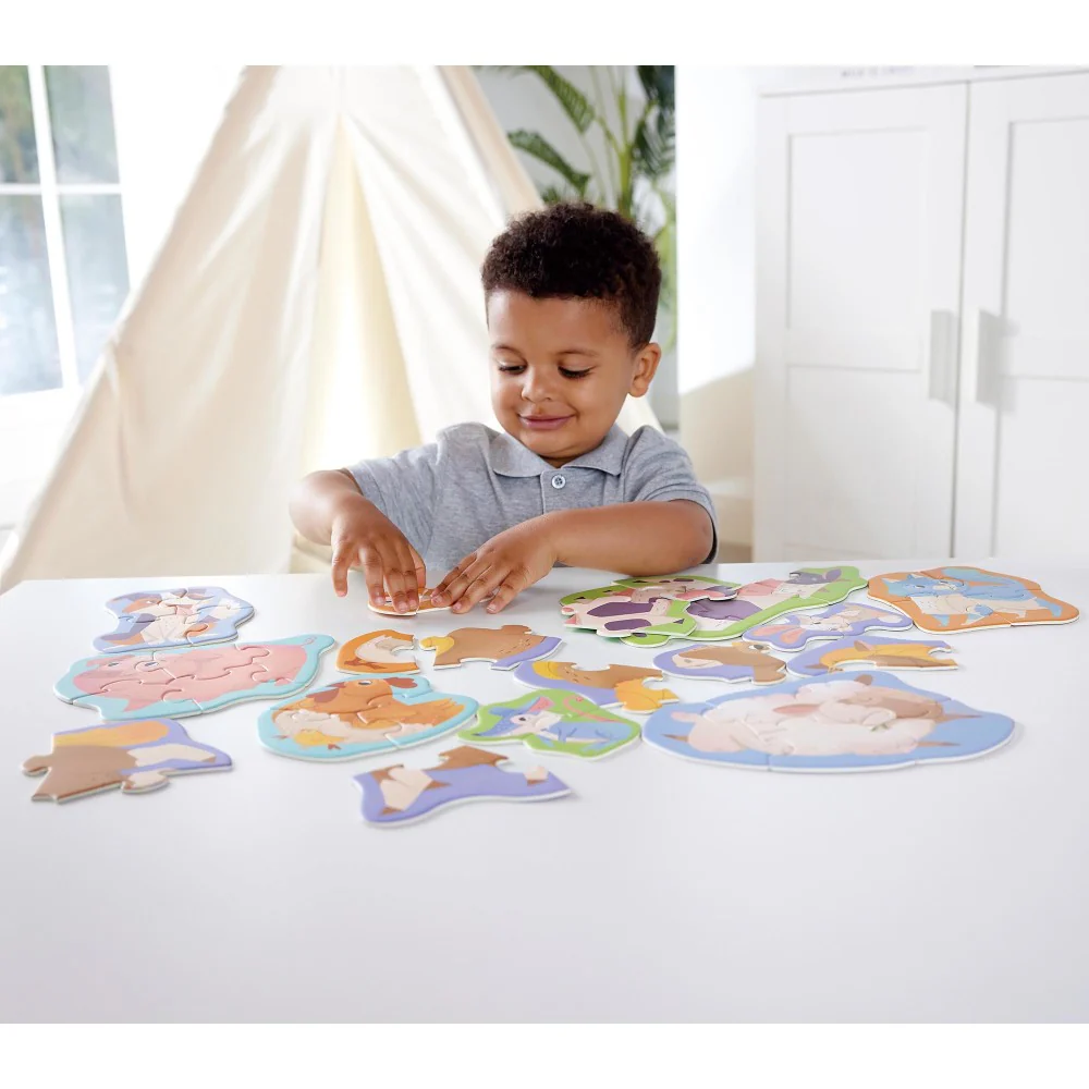 Hape Farmyard Friends 10 Mini Animal Shaped Puzzles - Image 5