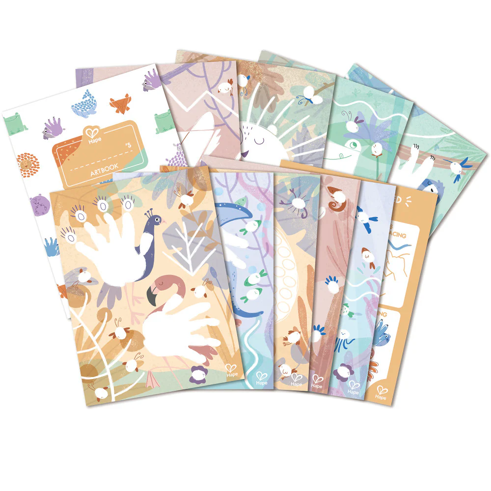 Hape Animal & Nature 16pc Finger Painting Art Set - Image 4