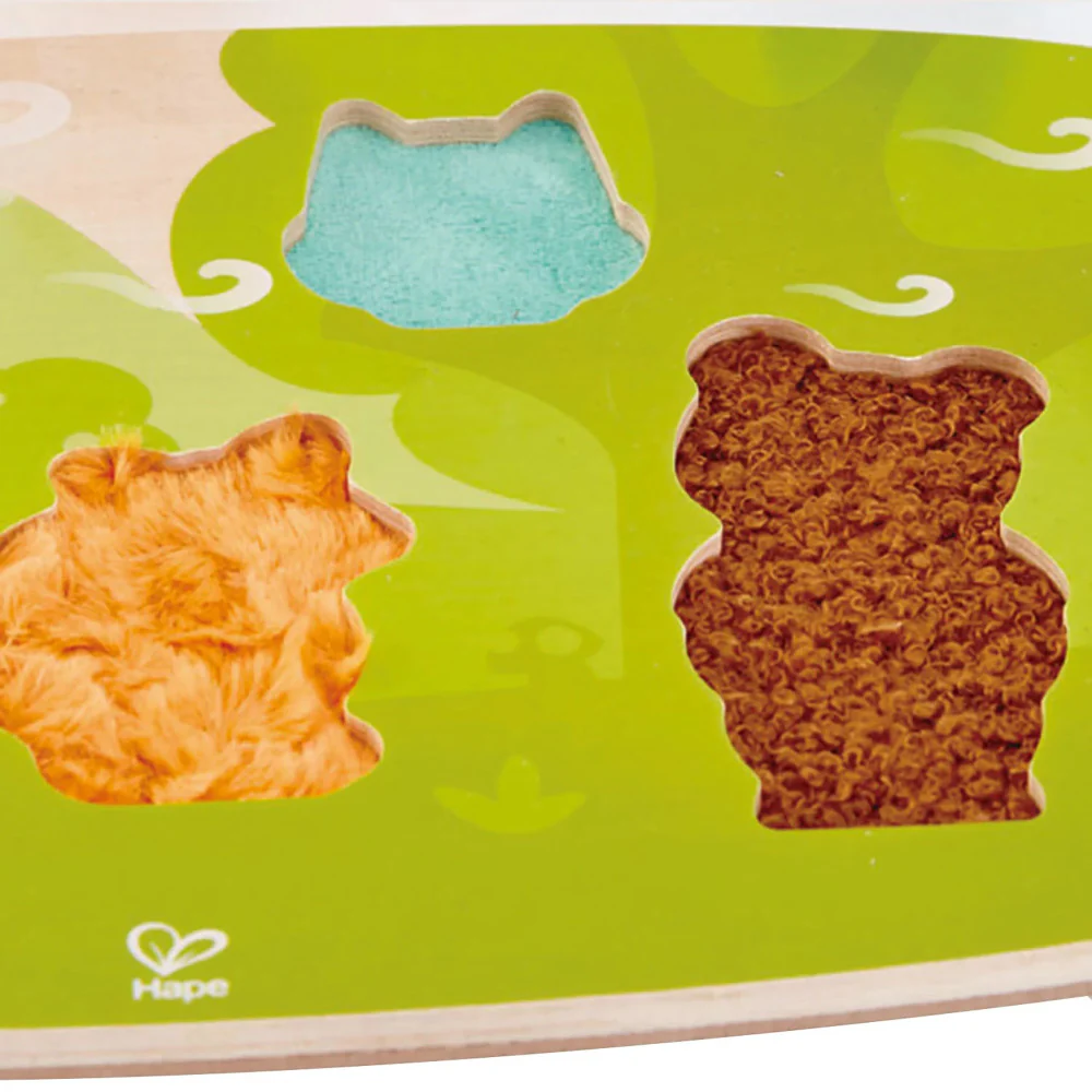 Hape Forest Friends 6pc Wooden Sensory Puzzle Toy - Image 5