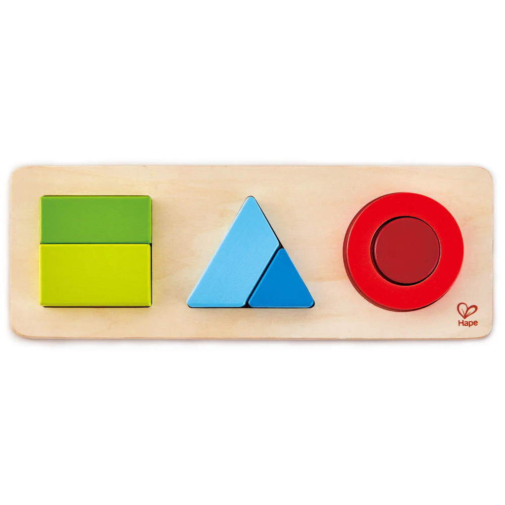 Hape Dual-Sided Geometry Wooden Puzzle - 7 pc - Image 2