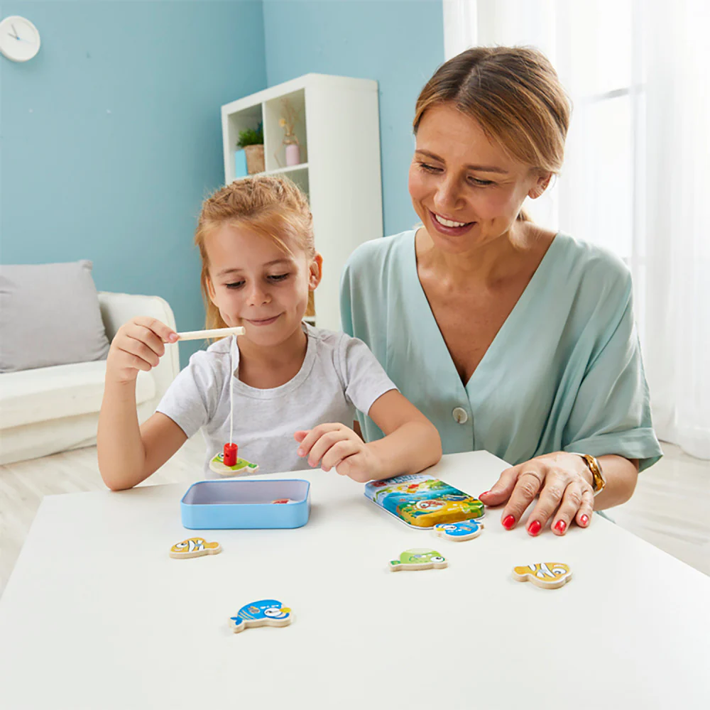 Hape Gone Fishin'! - Magnetic Fishing Game for Kids - Develops Basic Math Skills - Image 3