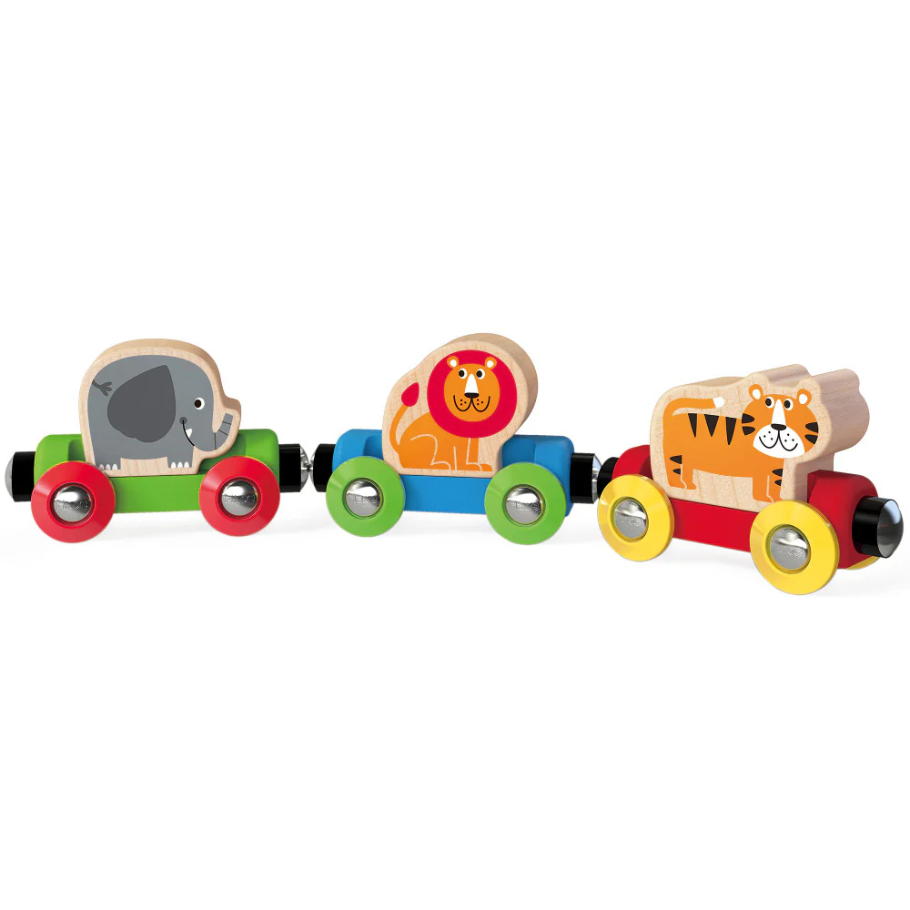 Hape Jungle Journey Train Set - Magnetic Animal Adventure - Image 3