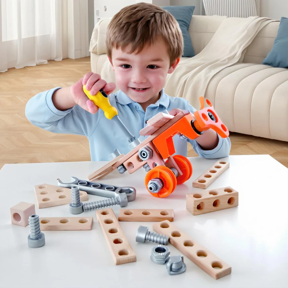 Hape Junior Inventor 42-Piece Physics & Engineering Experiment Starter Kit - Image 7