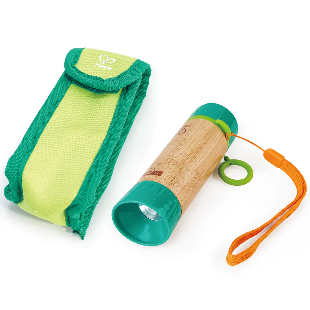 Hape Nature Fun Eco-Friendly Hand-Powered Flashlight for Kids 4+ - Image 2