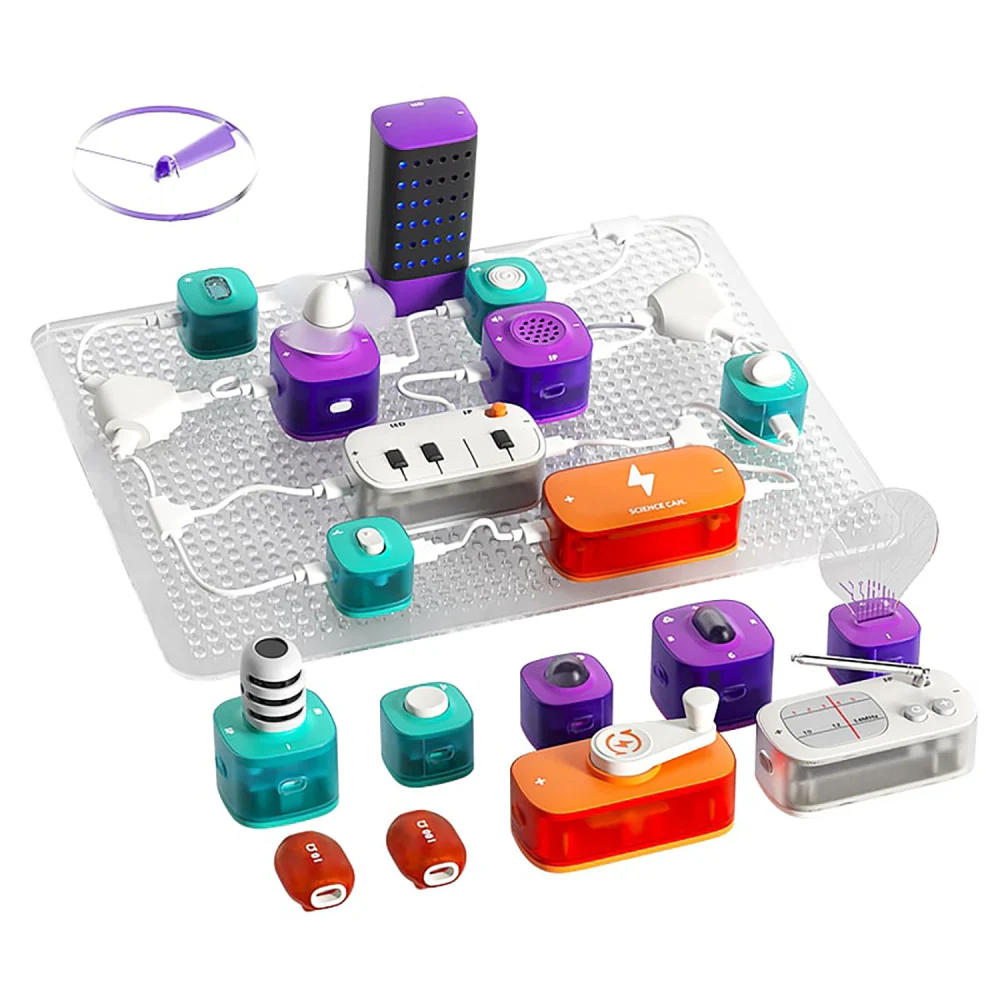 Hape Science Can Block Circuit Super Kit - Electrical Experiment Set