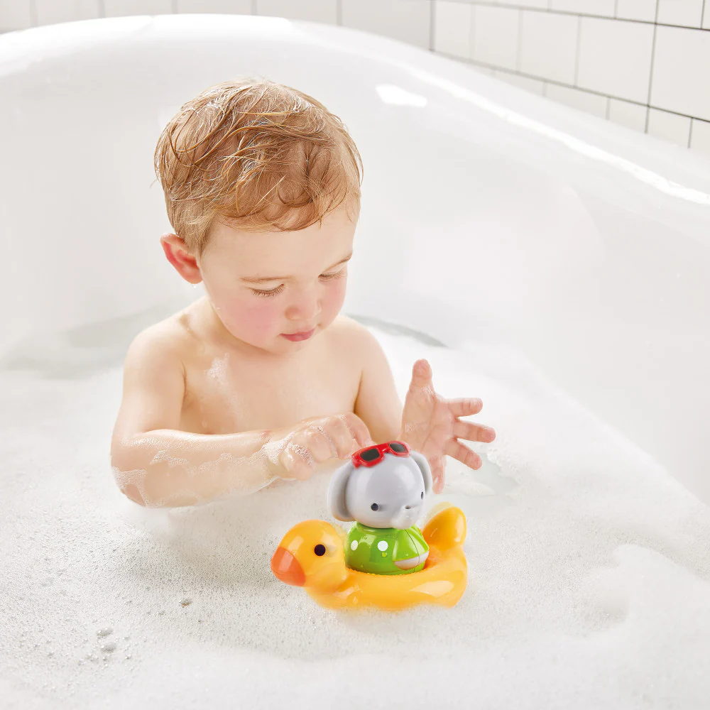 Hape Spin Splash 'n' Swim Elephant – Color-Changing Bath Toy - Image 4