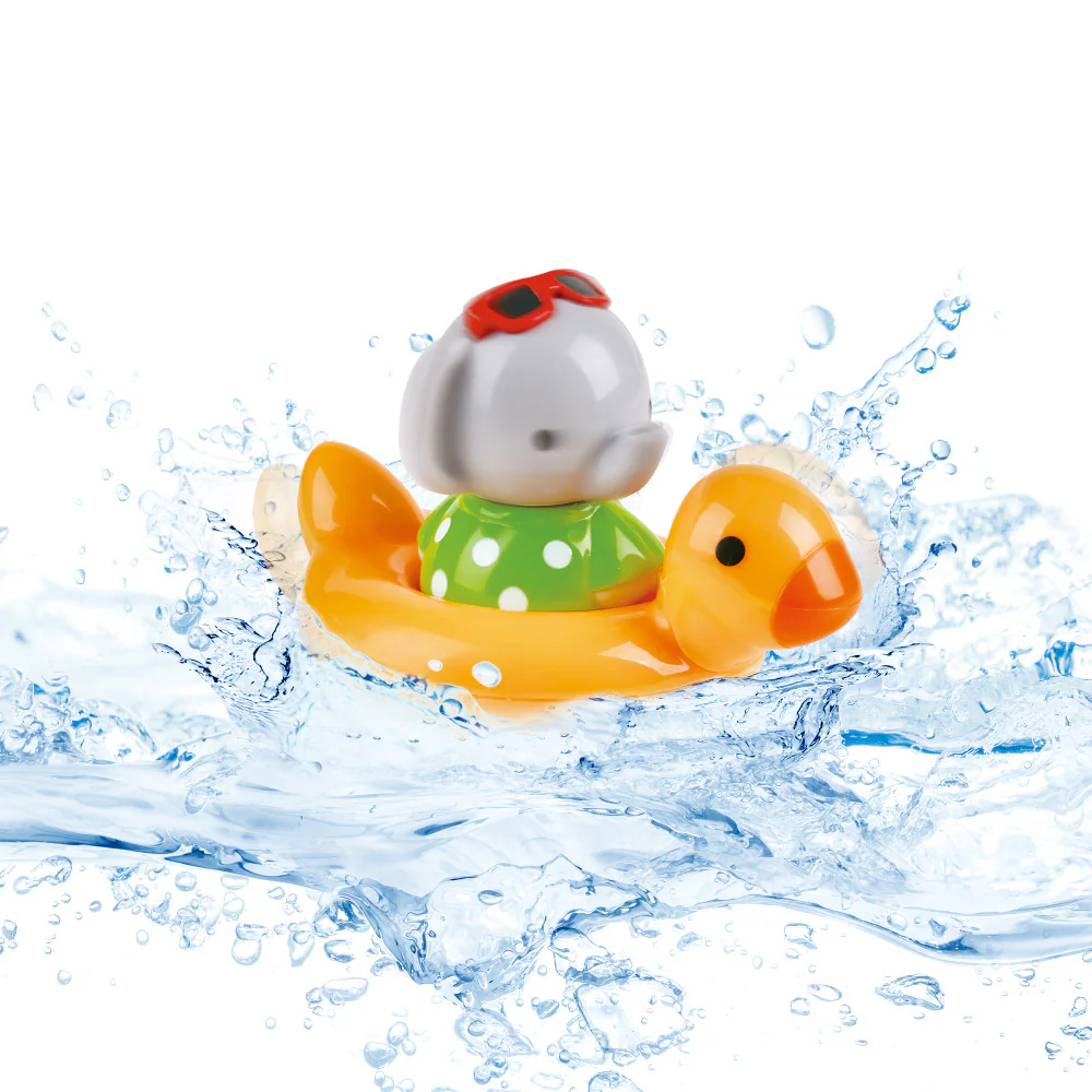 Hape Spin Splash 'n' Swim Elephant – Color-Changing Bath Toy - Image 6