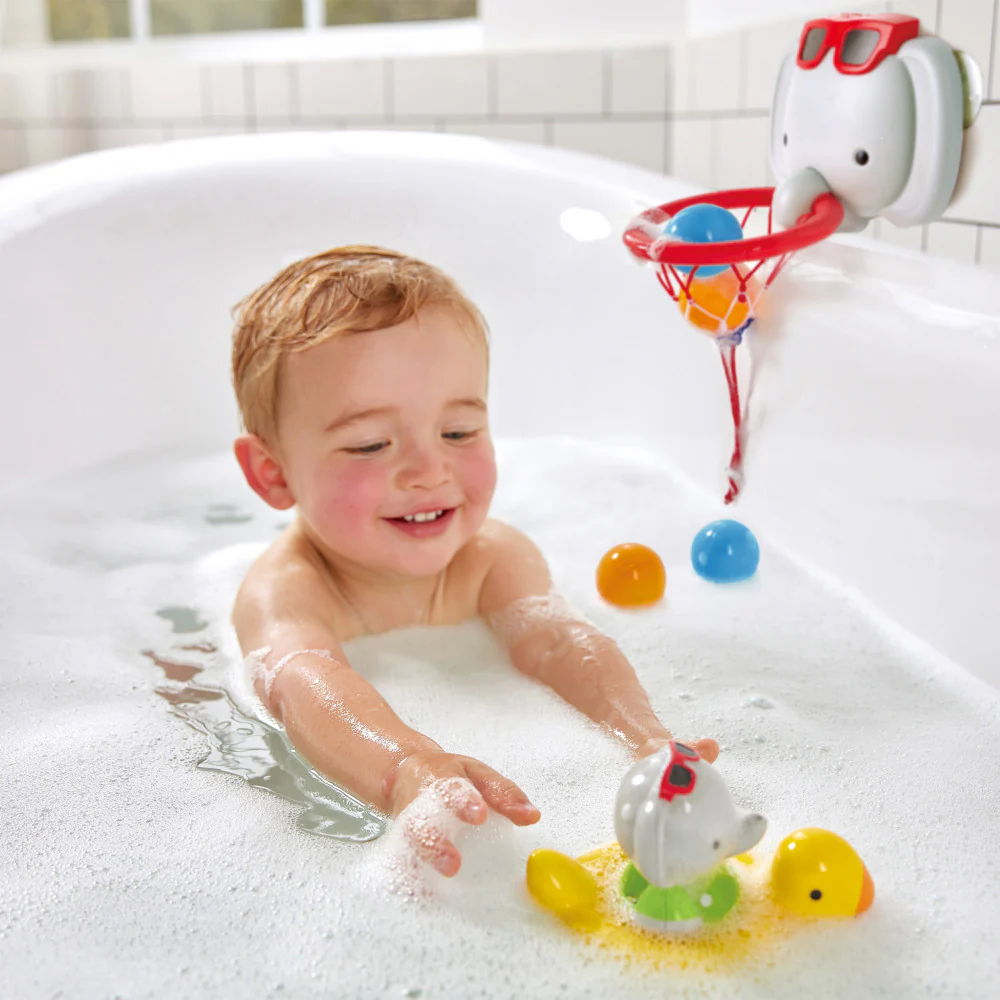 Hape Spin Splash 'n' Swim Elephant – Color-Changing Bath Toy - Image 7