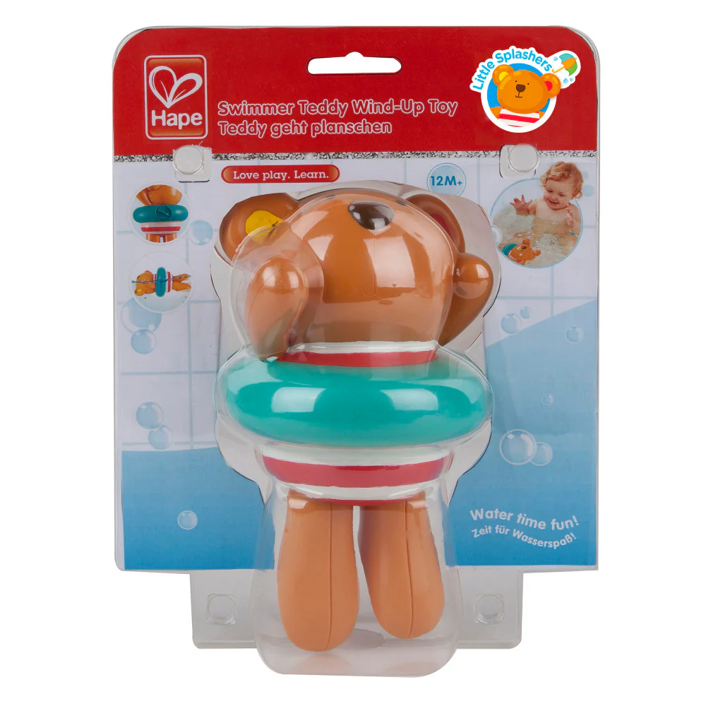 Hape Swimmer Teddy Wind-Up Toy for Bath Time Fun, Ages 1+ - Image 7