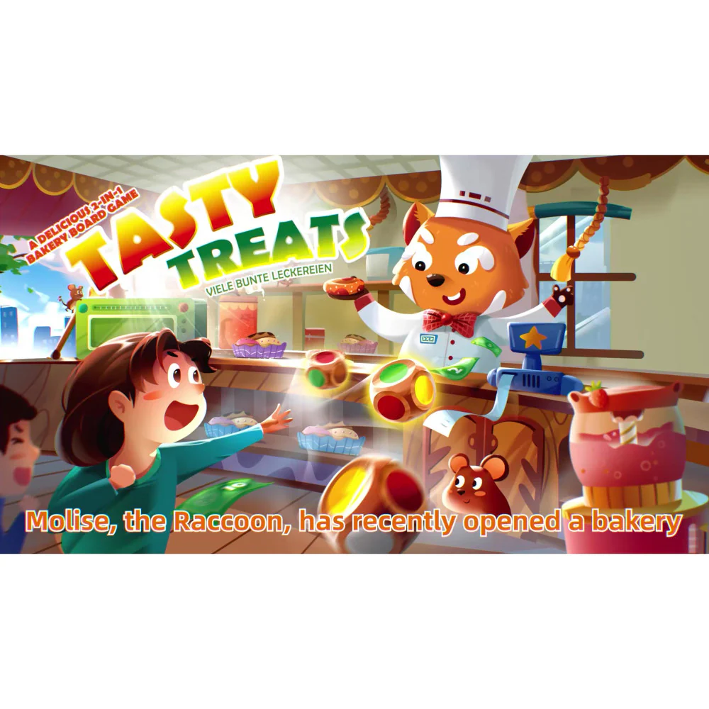 Hape Tasty Treats Raccoon Bakery Skills Board Game - Image 7