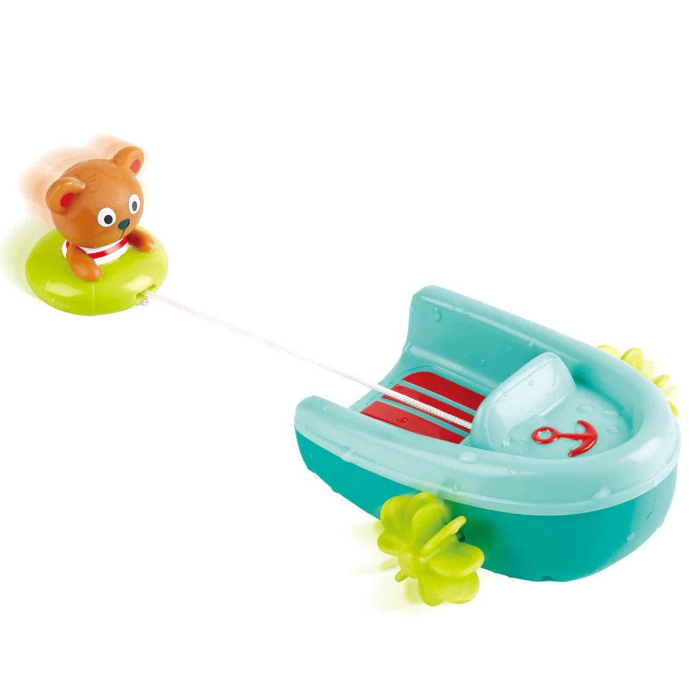 Hape Tubing Pull-Back Boat & Teddy Bear Adventure - Image 7