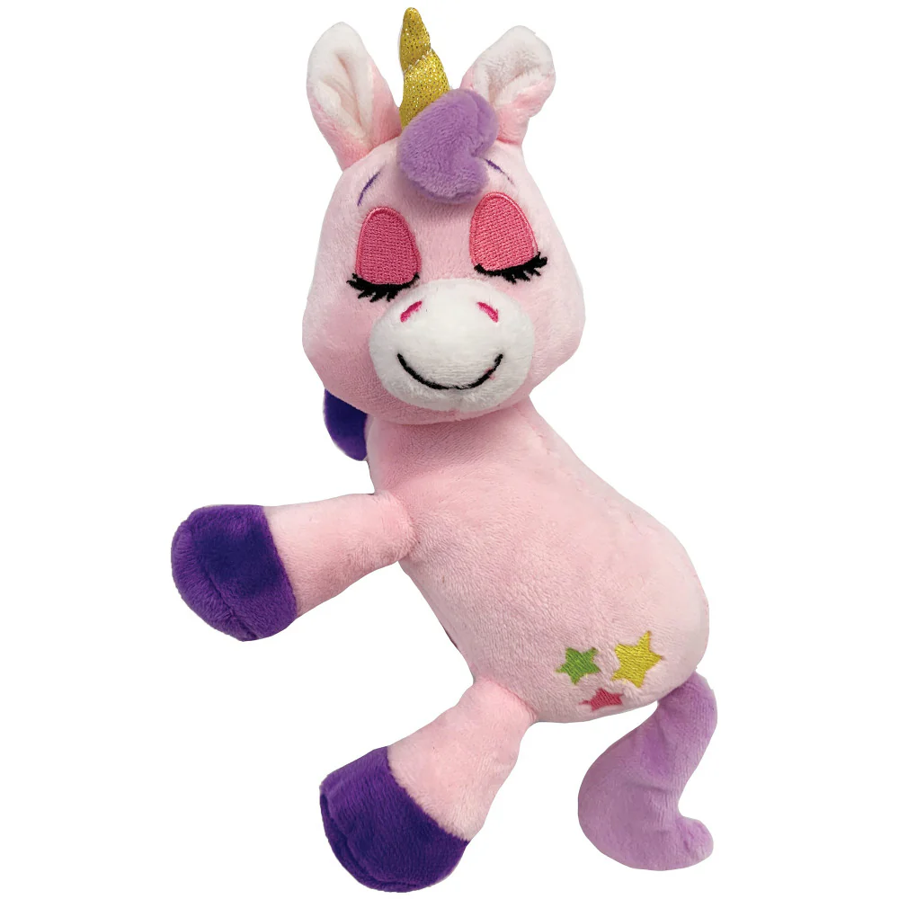 Happy Nappers Lullabrites Moon Pet 12 inch Interactive Unicorn - Pink-Purple - Image 4