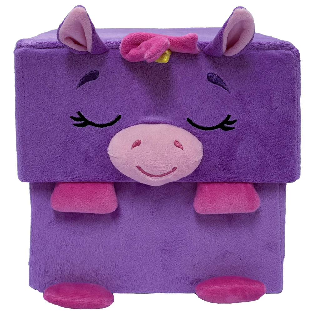 Happy Nappers Adorable Storables 15" Unicorn Plush - Purple & Pink - Image 3