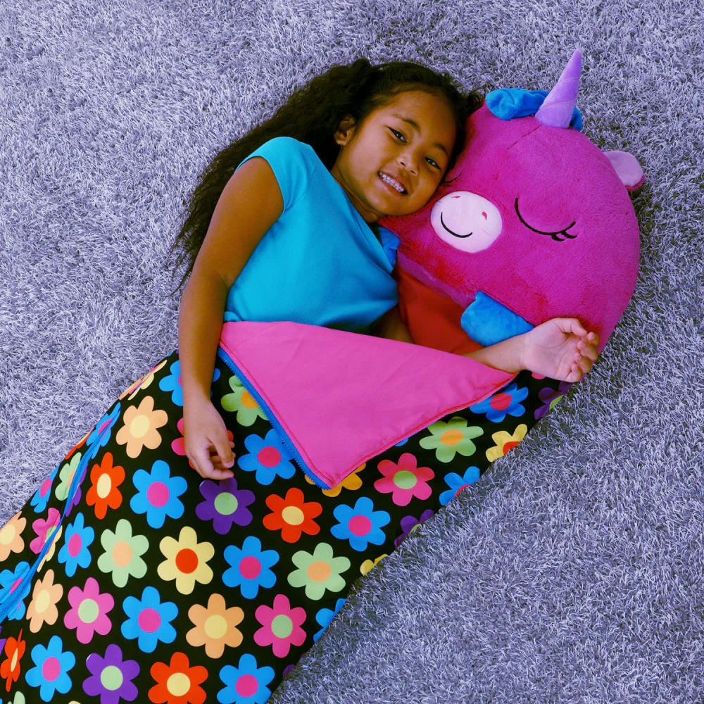 Happy Nappers Fiona The Purple Unicorn 66 inch Pillow & Sleepy Sack - Large - Image 3