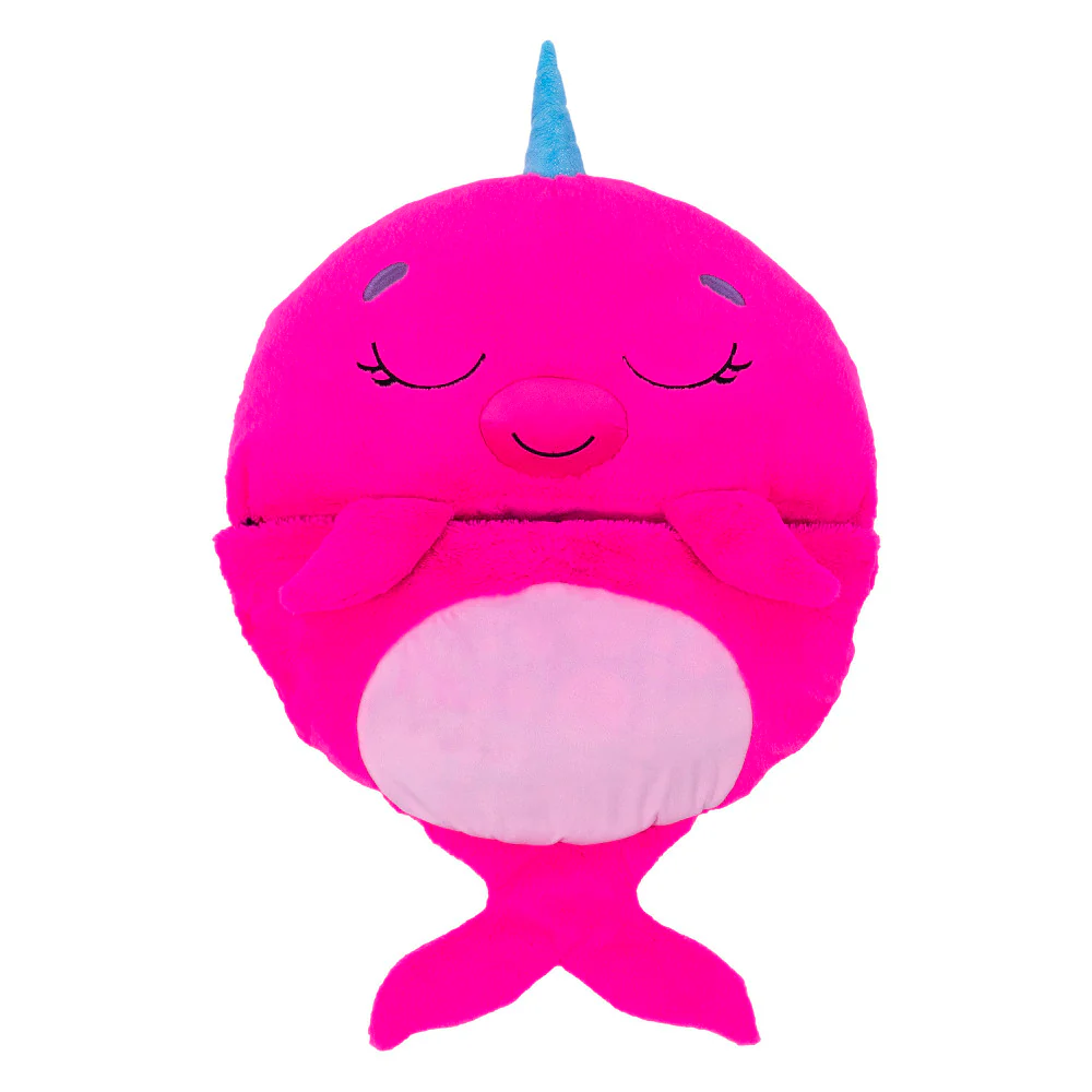 Happy Nappers Large 66 inch Plush Neil The Pink Narwhal - Kids 7+ - Image 3