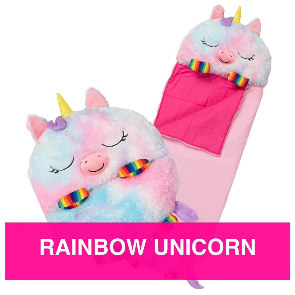 Happy Nappers Large 66 inch Rainbow Unicorn Sleepy Sack & Pillow for Kids 7+ - Image 4