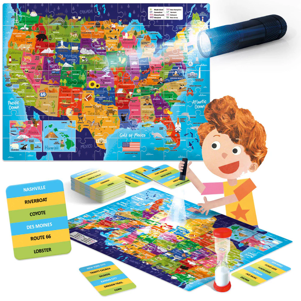 Headu Explore the USA Jigsaw Puzzle - 63 pc - Image 3