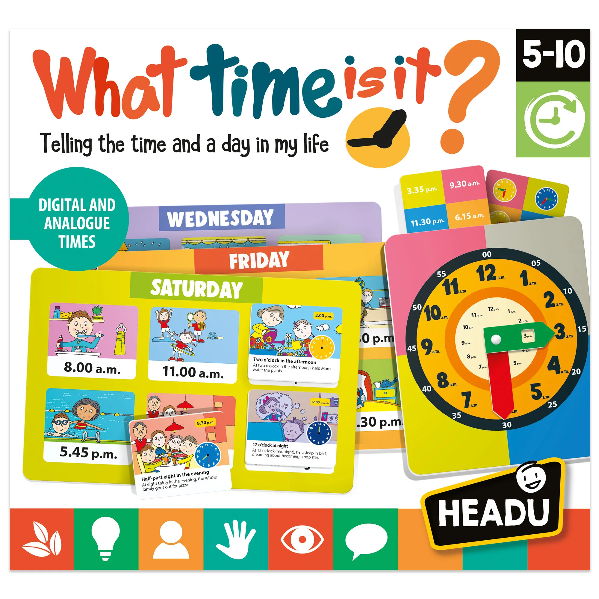 Headu What Time Is It - Interactive Learning Clock Game - Image 3