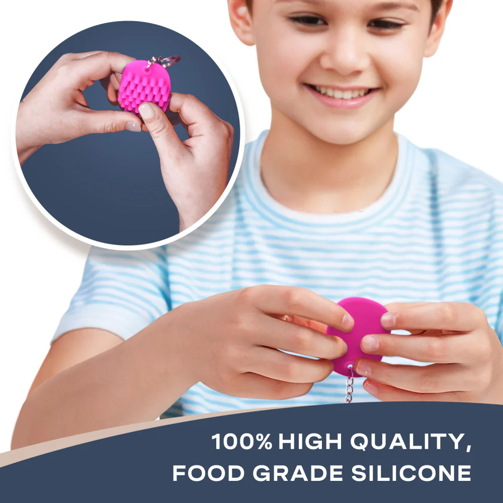 Hedgehog Fidget Keychain – Captivating Pink - Image 5