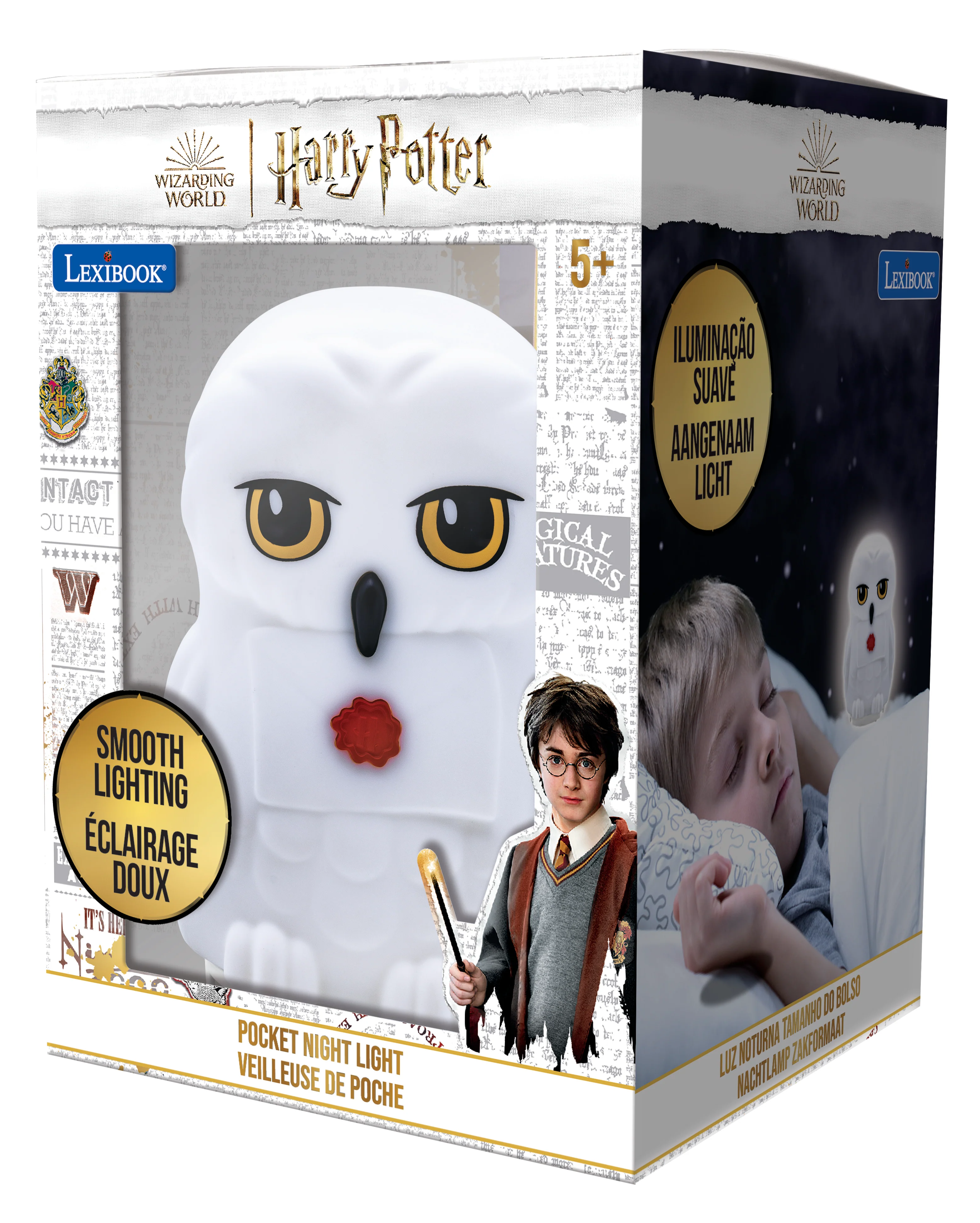 Hedwig 3D nightlight with soft white light