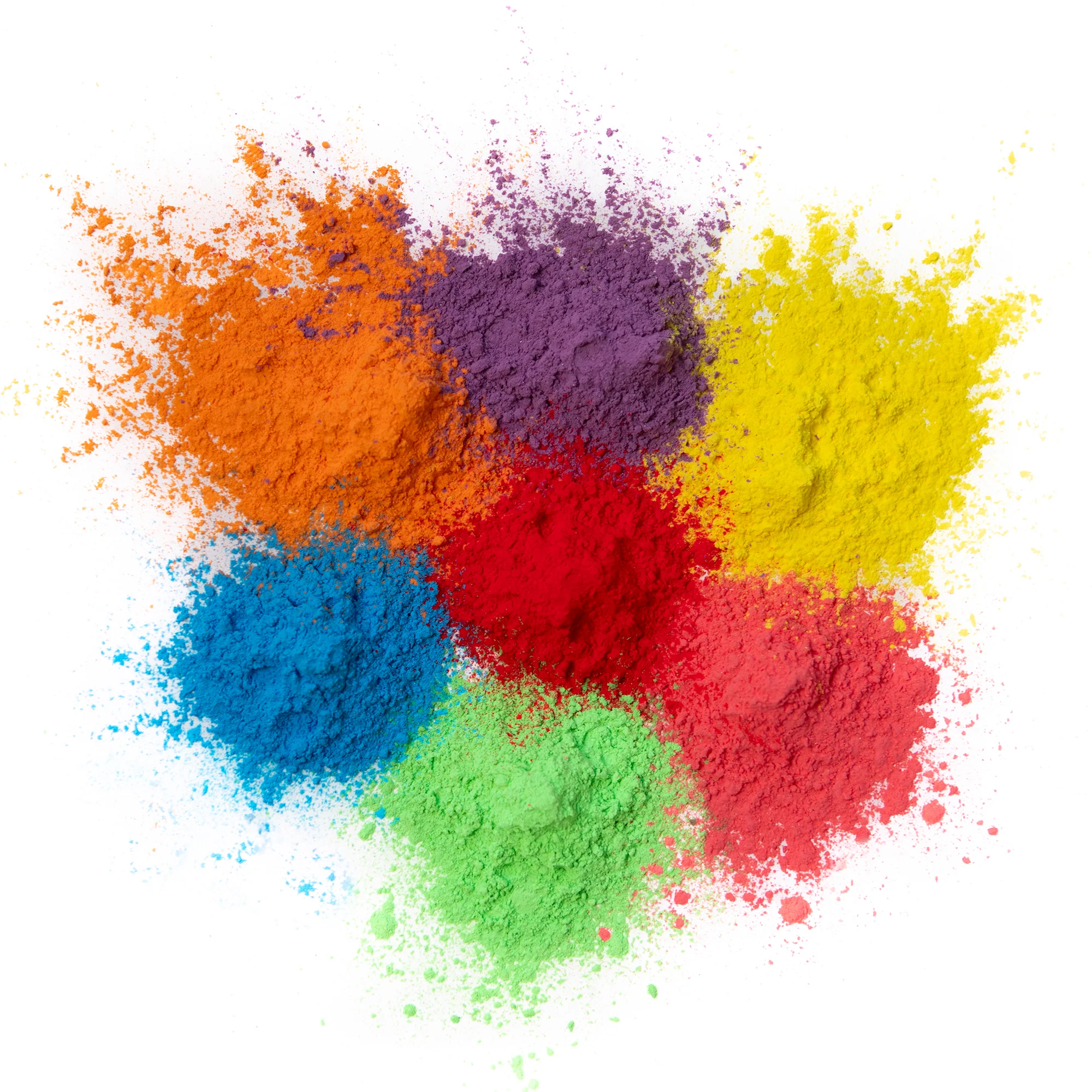 Kulture Khazana Holi Color Powder 7-Pack - All Natural Non-Toxic Festival Celebration - Image 2
