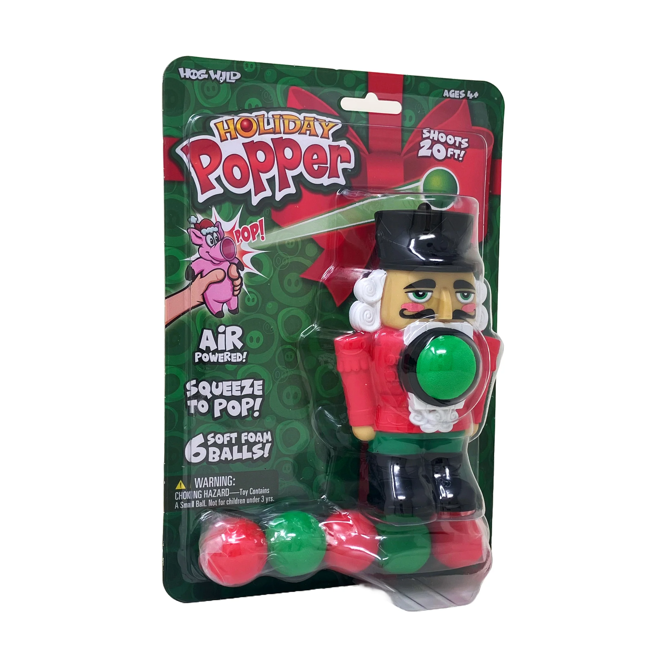 Holiday Popper - Nutcracker: Festive Foam Ball Launcher - Image 2