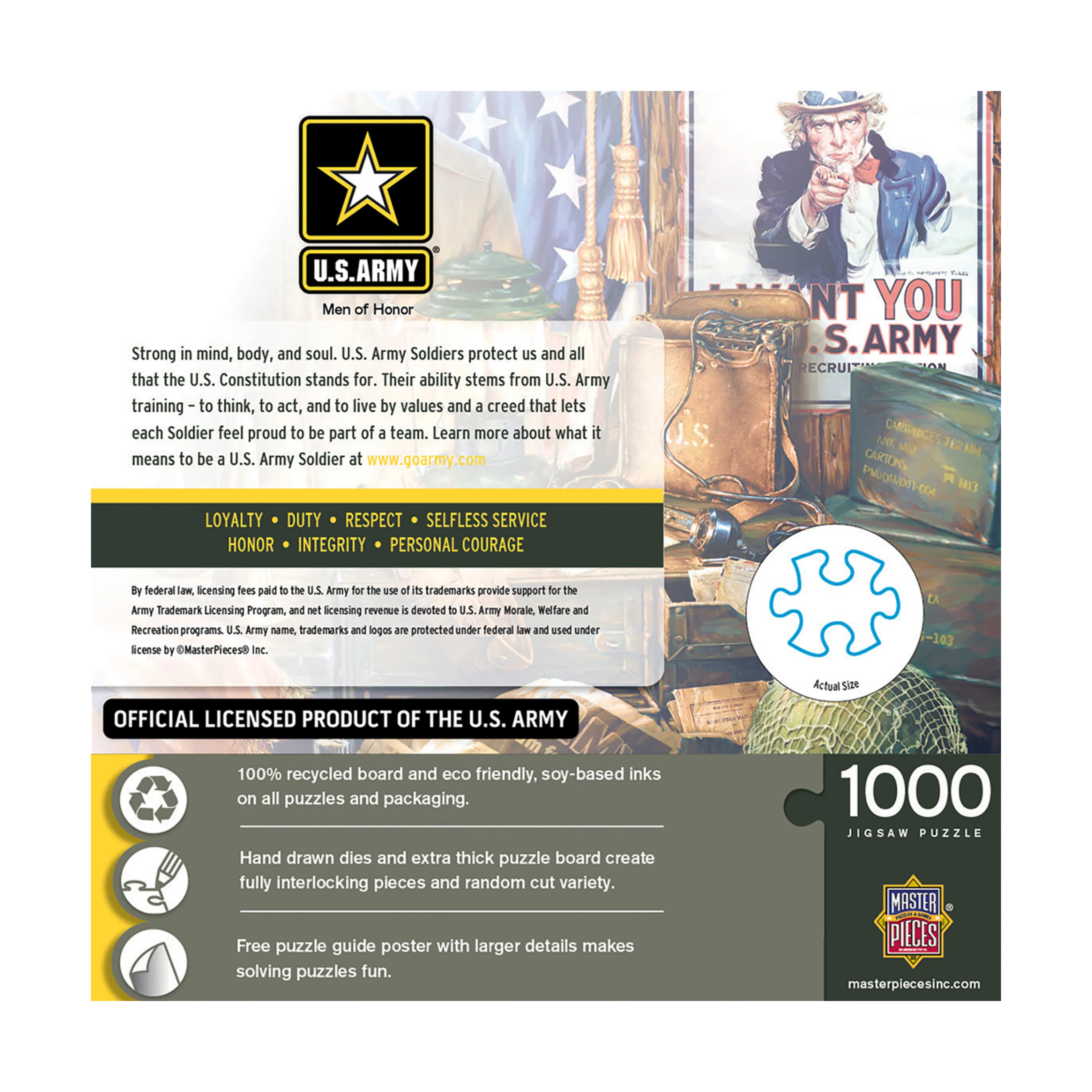 MasterPieces Hometown Heroes Men of Honor Jigsaw Puzzle - 1000 pc - Image 4