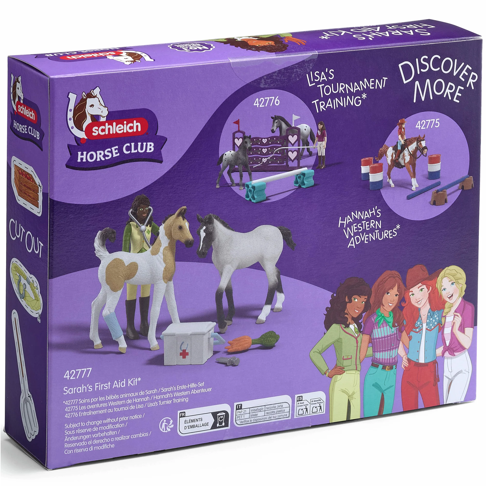 Schleich Horse Club Sarah's First Aid Kit 8-Piece Vet Playset - Image 3