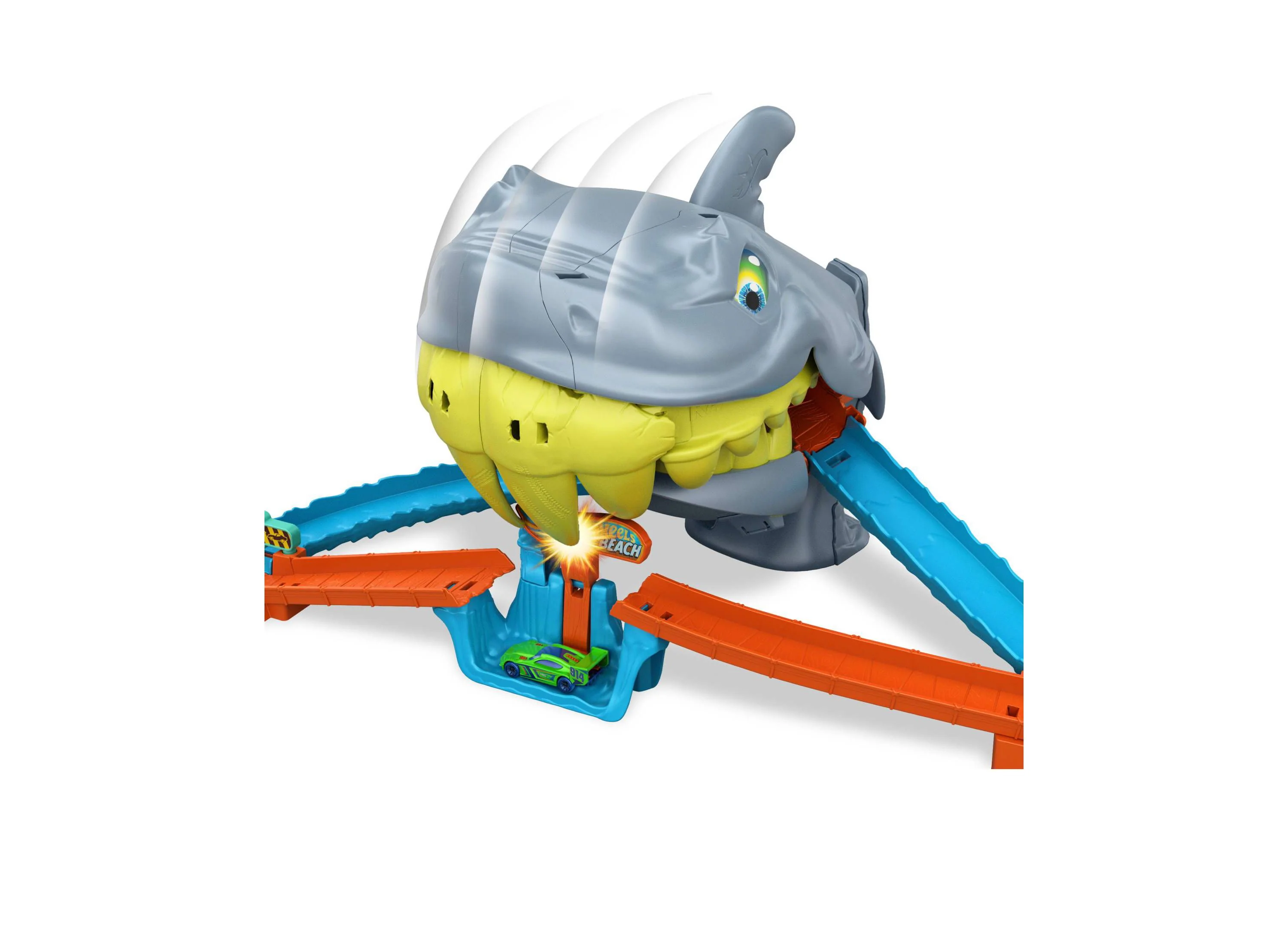 Hot Wheels City Shark Chomp Beach Playset - Image 2
