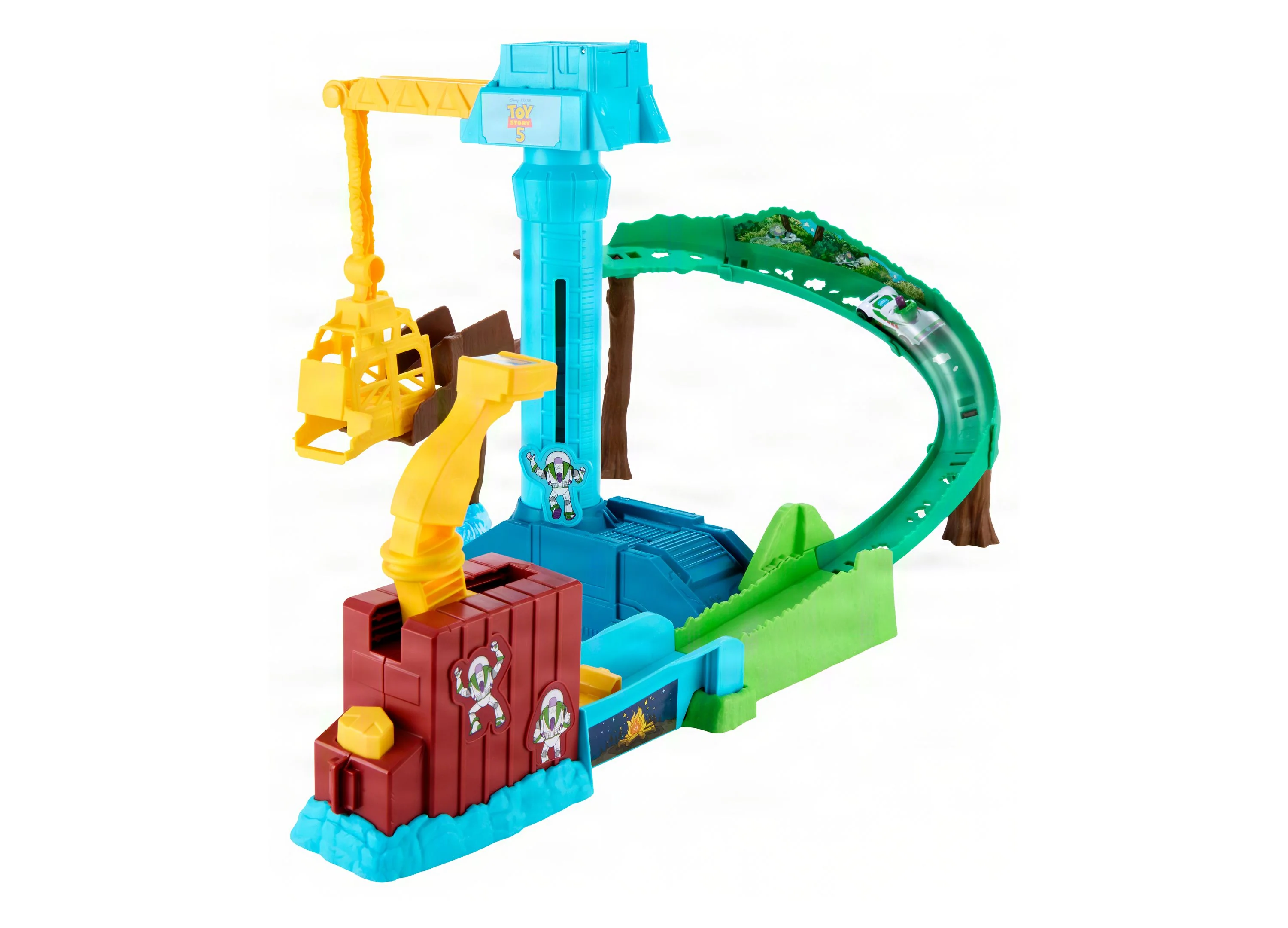 Hot Wheels Buzz Lightyear Star Command Adventure Track Set With Die-Cast Vehicle