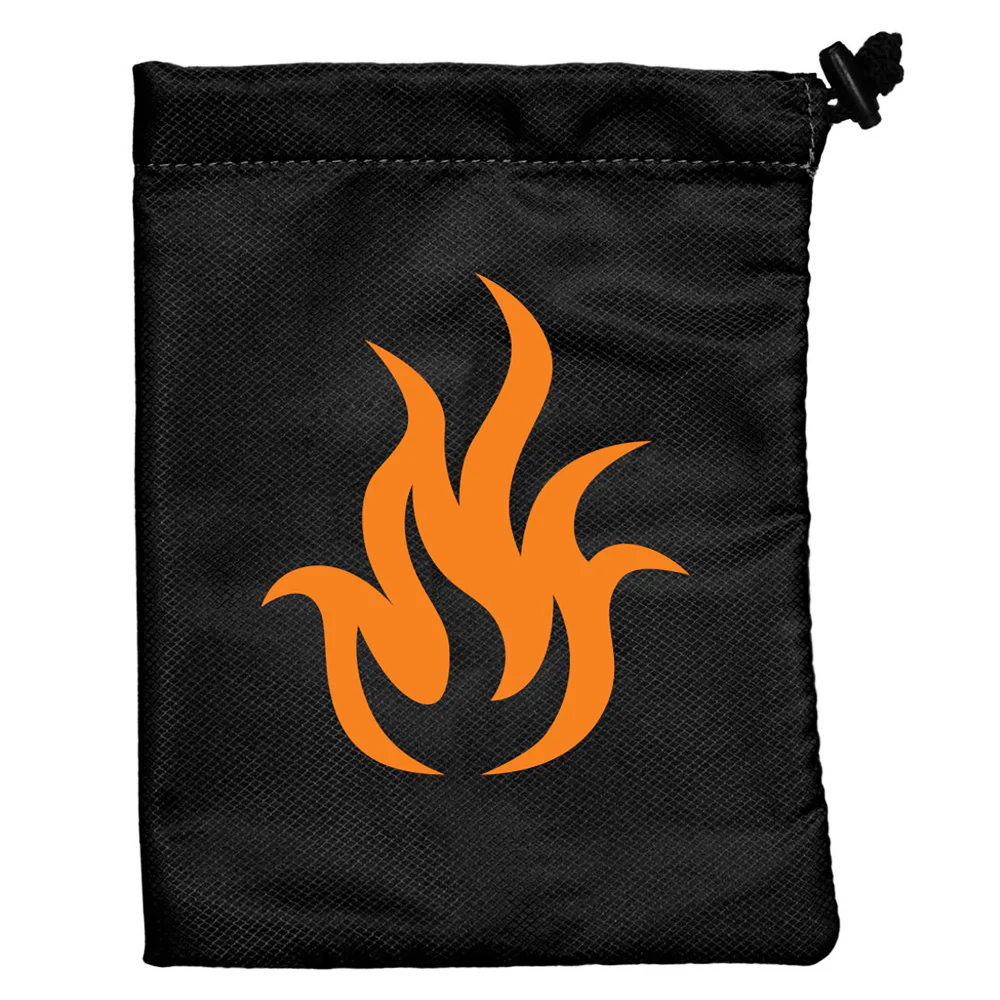 Hunter: The Reckoning 5th Edition RPG Flame-Themed Dice Bag - Image 2