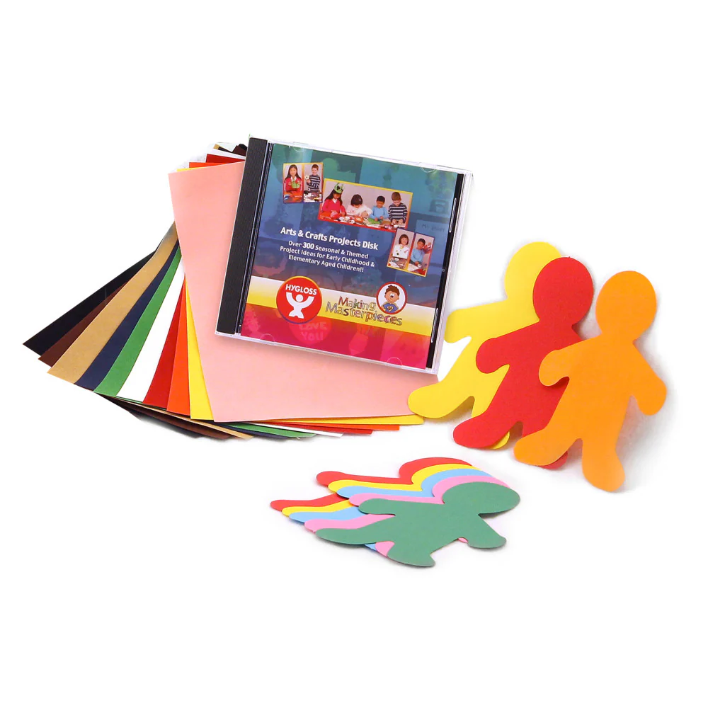 Hygloss Create-A-Story Book Treasure Box with 25 Blank Books and Craft Supplies - Image 4
