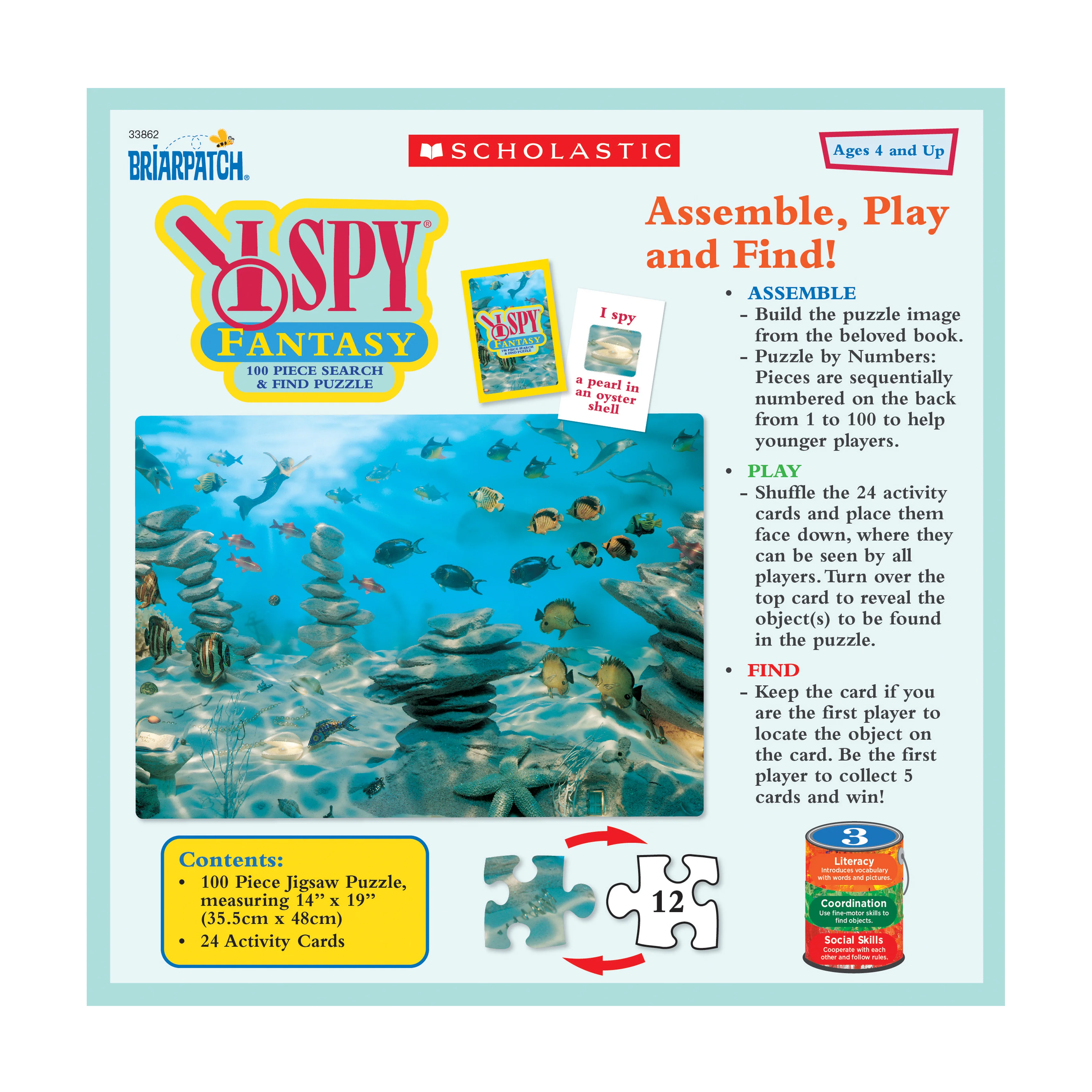 I Spy Fantasy Search & Find Puzzle - 100 Pcs - Image 2