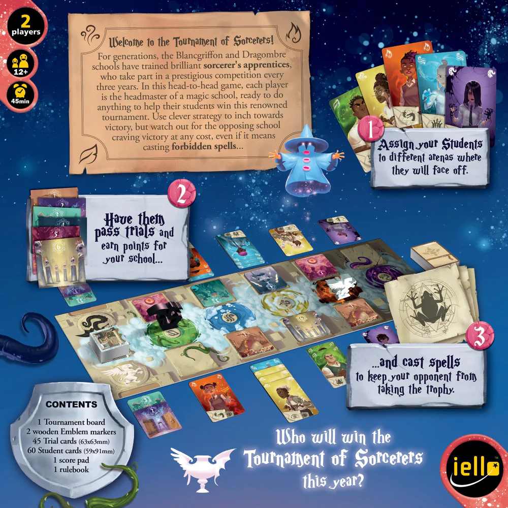 IELLO Clash of Magic Schools - Dueling Sorcery Card Game for 2 - Image 2