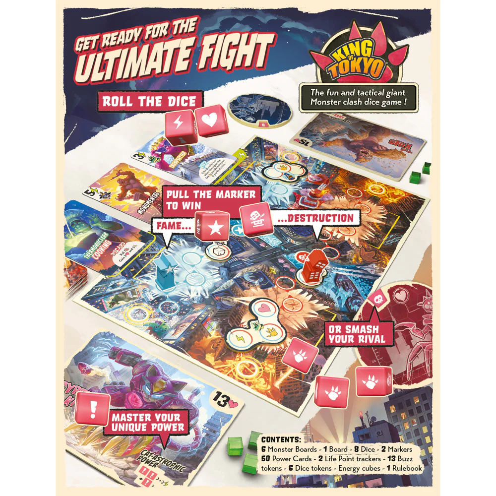 IELLO King of Tokyo: Duel - Epic Monster Showdown Board Game - Image 2