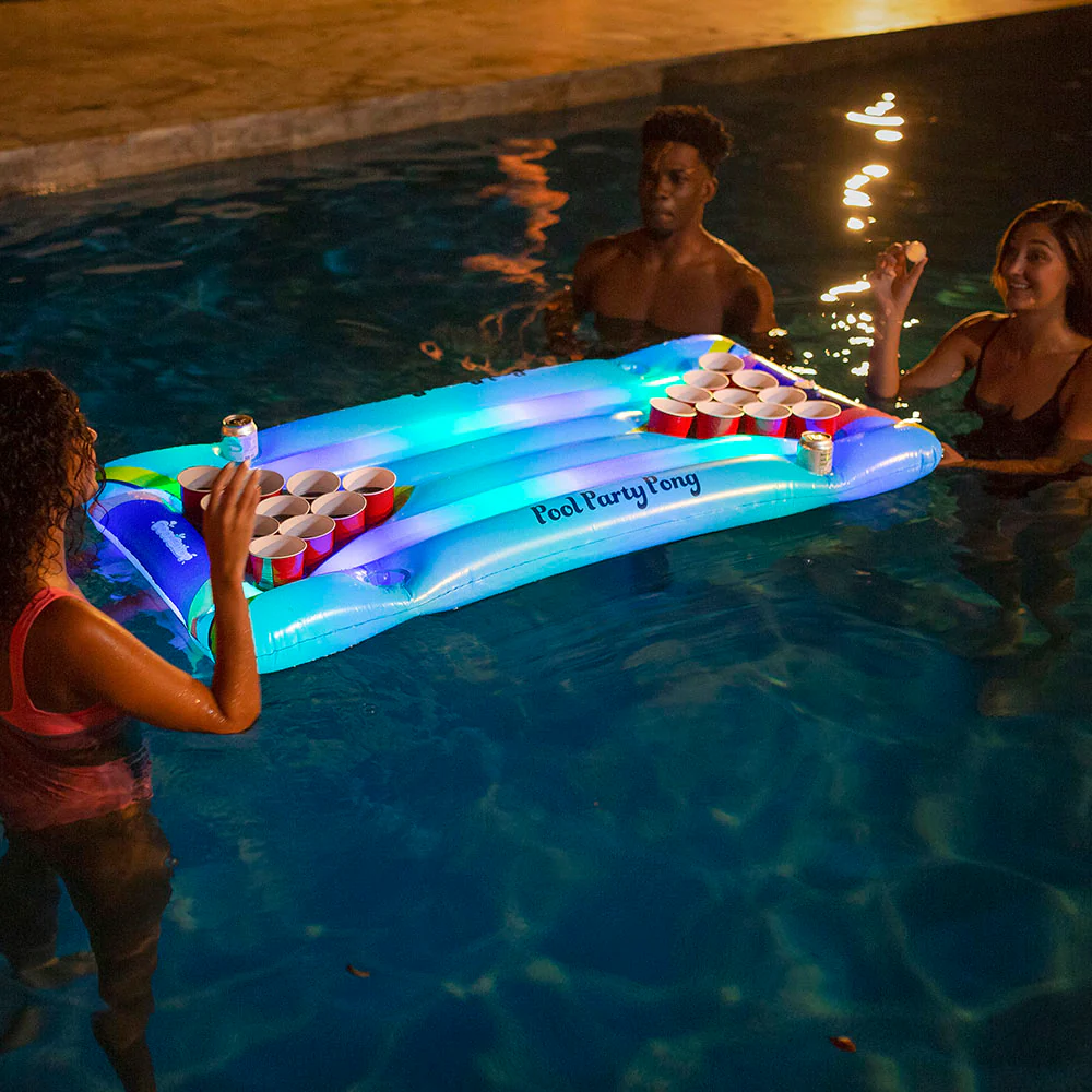 Illuminated LED Pool Party Pong Showdown - Image 2