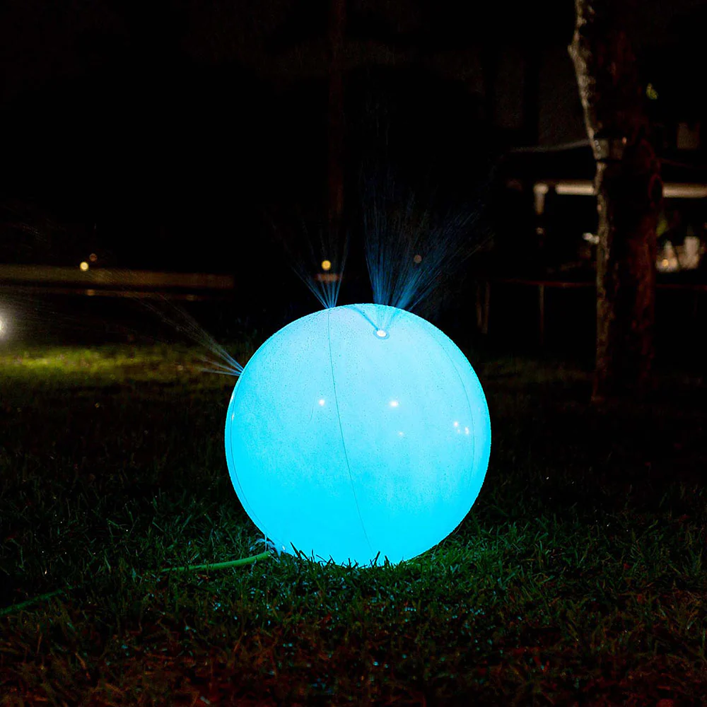 PoolCandy Illuminated LED Sprinkler Ball - Multicolor Light Show - Image 2