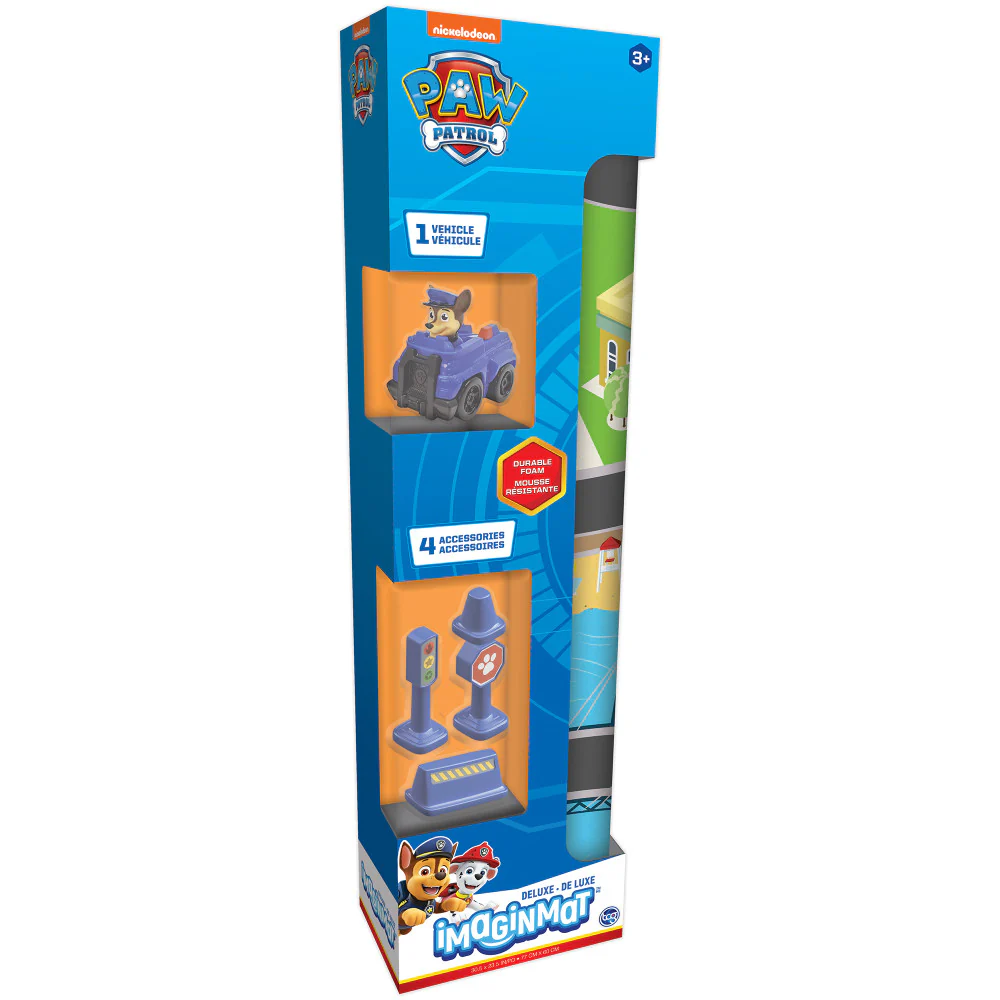 Paw Patrol Imaginmat Deluxe Playmat & Toy Car Set, 30.5 x 20.5 Inches - Image 5