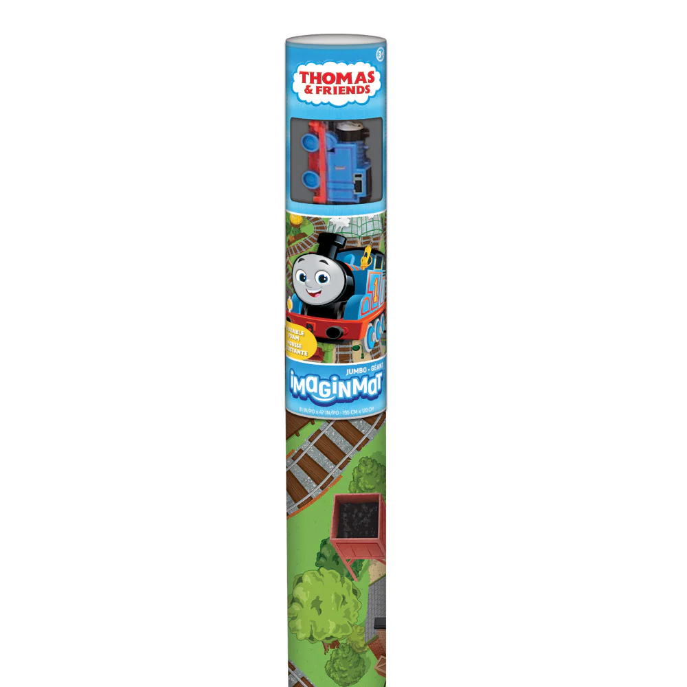 Thomas & Friends Imaginmat Jumbo Playmat with Toy Car, 47 x 61 inches - Image 3