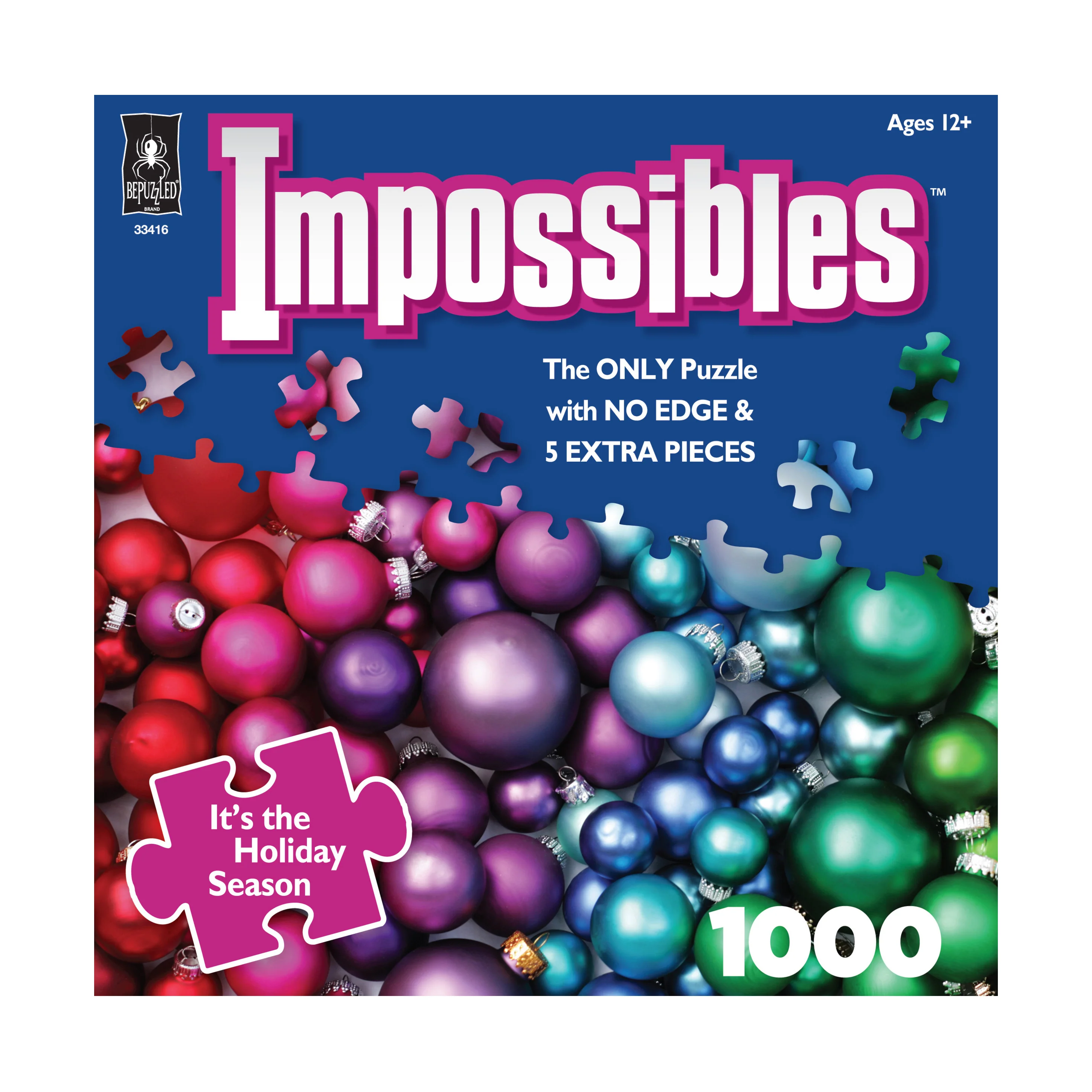 University Games Christmas Rainbow Gradient Impossible Jigsaw Puzzle - 1000 pc - Image 2