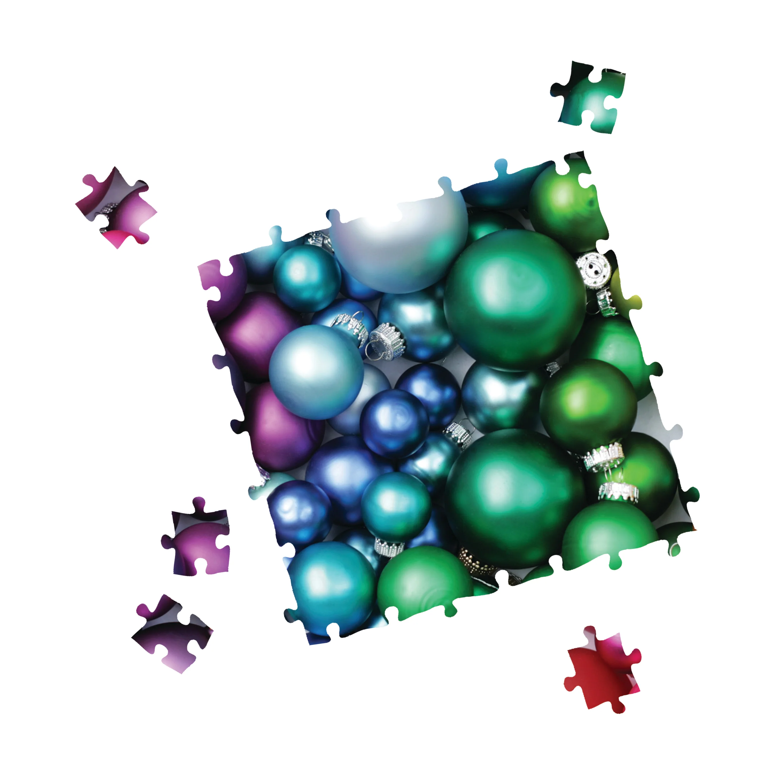 University Games Christmas Rainbow Gradient Impossible Jigsaw Puzzle - 1000 pc - Image 4