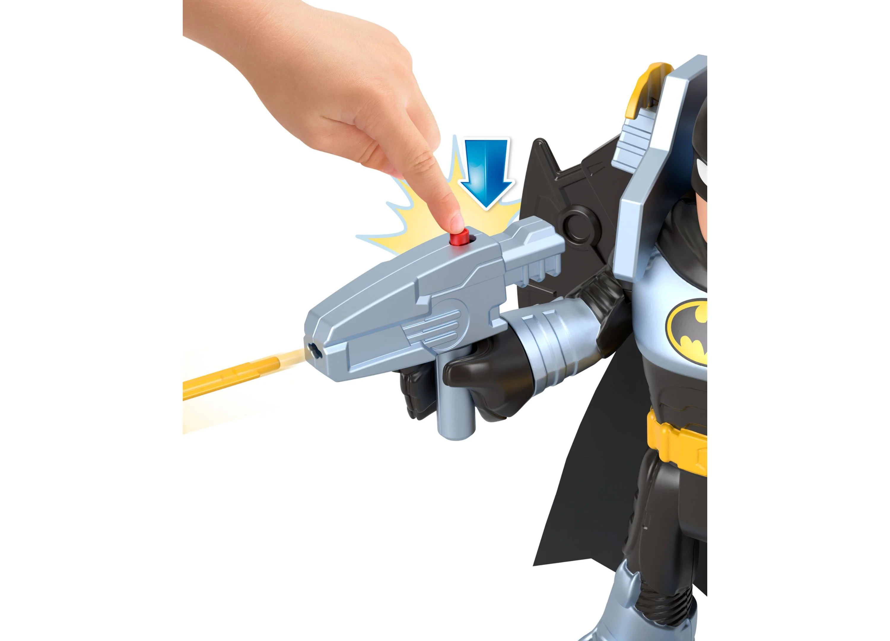 Imaginext Batman XL with Transforming Batglider Action Figure - Image 5