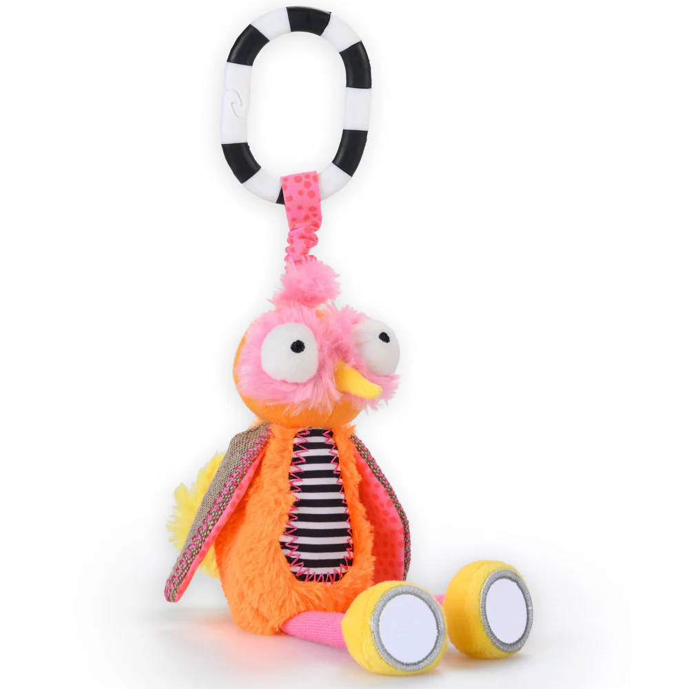 Inklings Baby Plush Chime & See Hanging Toy - Ollie The Oddball Oddbird