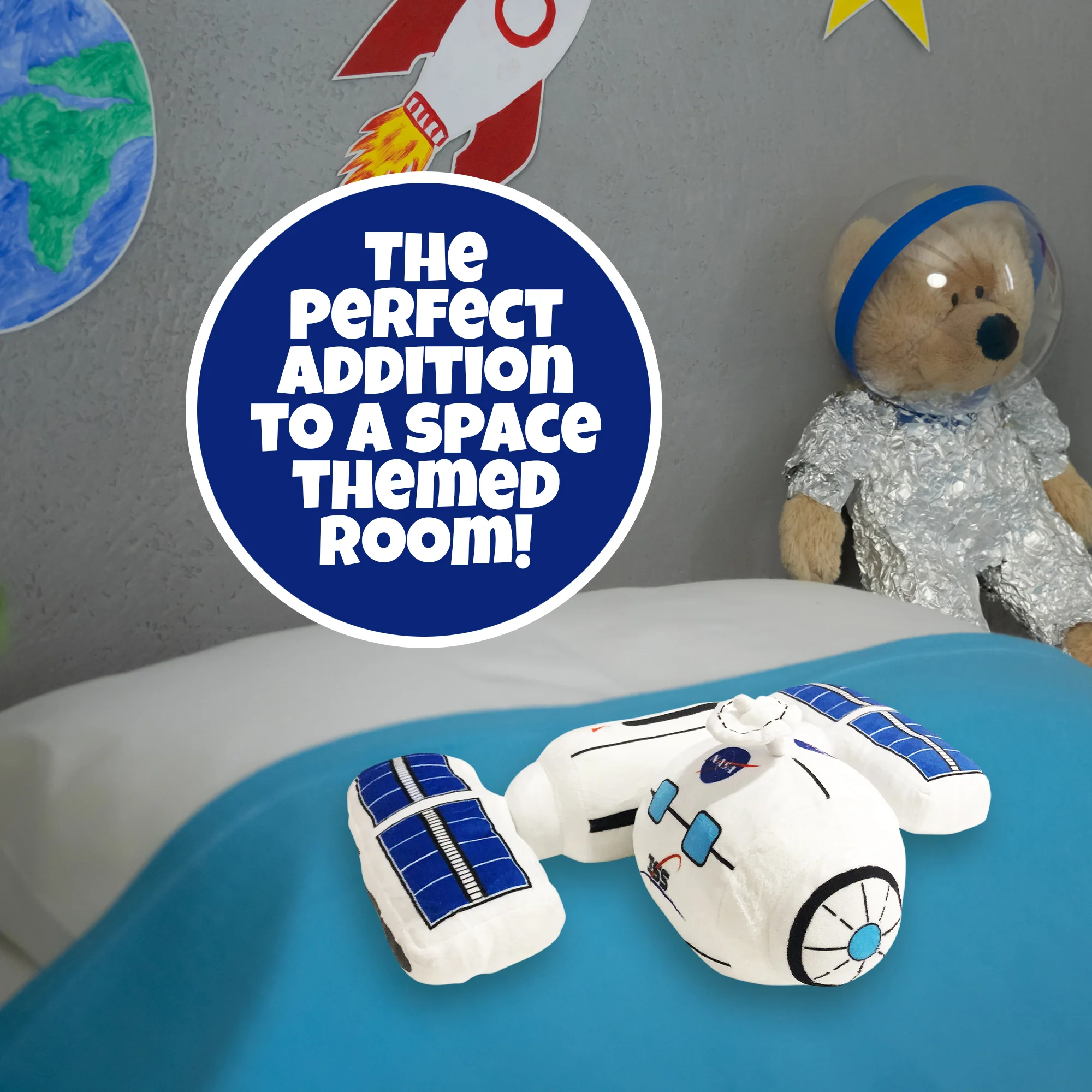 Cosmic Cuddles Space Station 12 inch Soft Plush Toy - Image 3