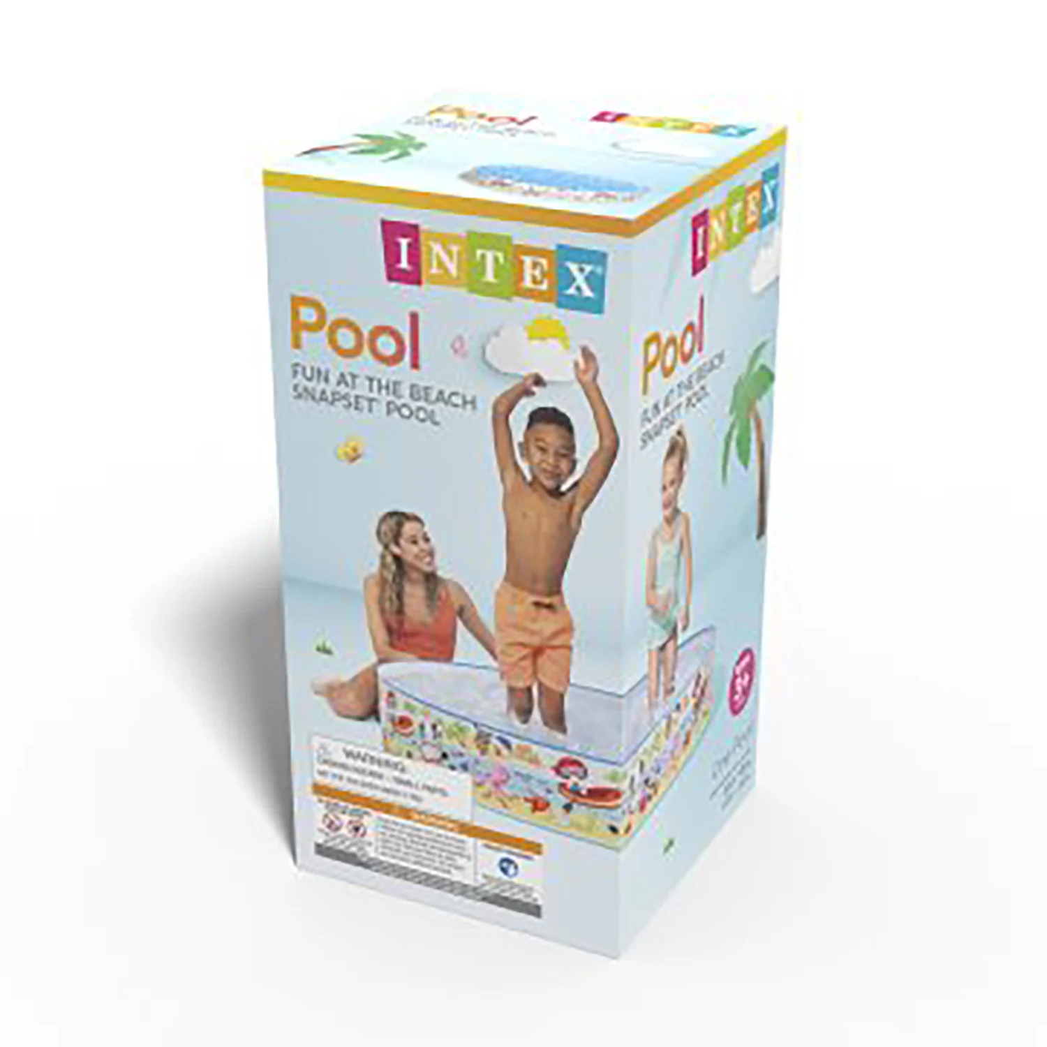 Intex Snapset Pool - Fun at The Beach, 5'x10', with Snorkel Pattern - Image 5
