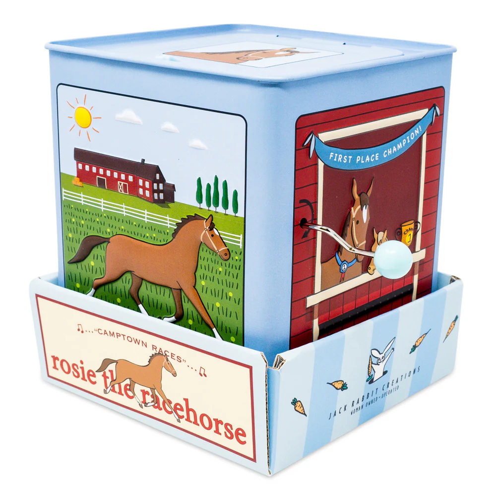 Jack Rabbit Creations Rosie The Racehorse - Classic Musical Jack In The Box - Image 2