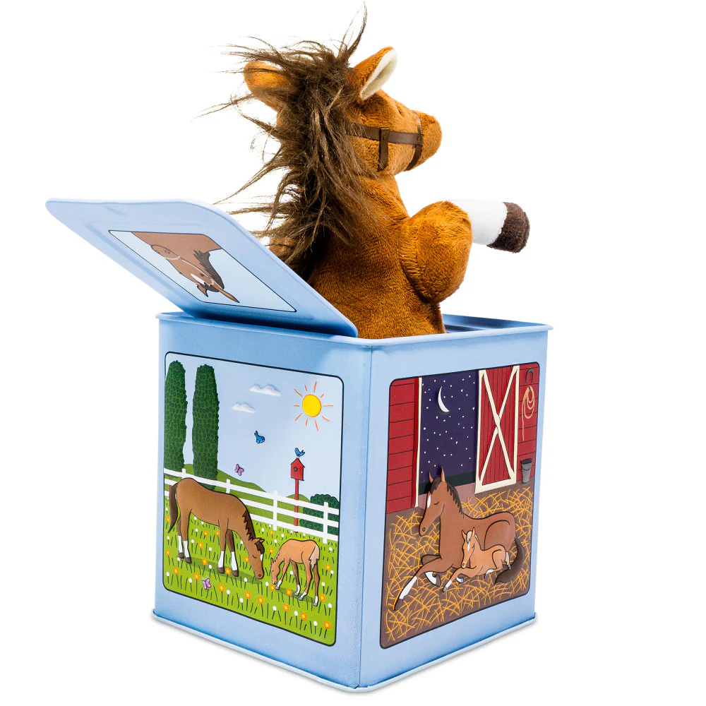 Jack Rabbit Creations Rosie The Racehorse - Classic Musical Jack In The Box - Image 3