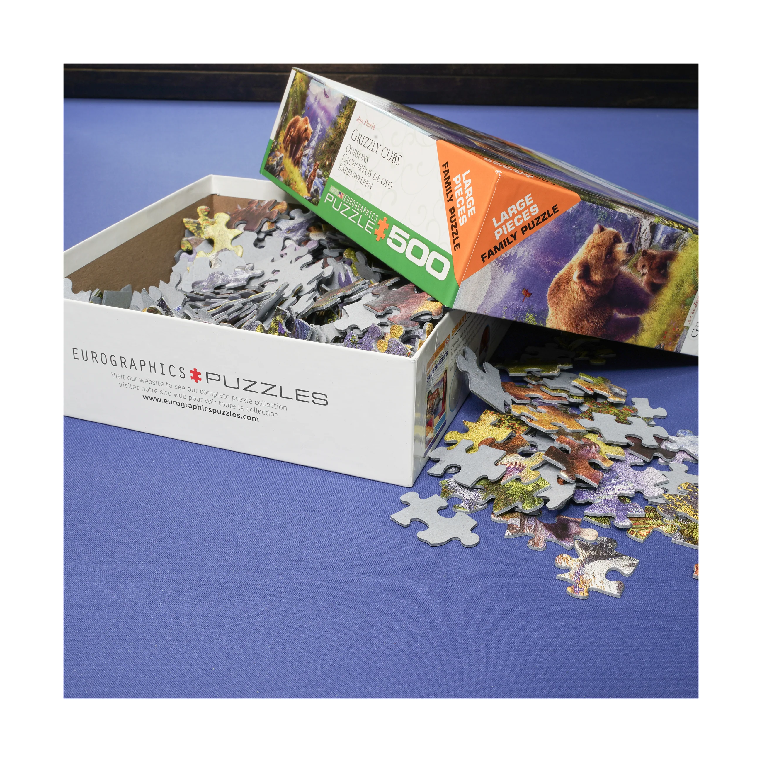 Jan Patrik Enchanted Forest Grizzly Cubs Jigsaw Puzzle - 500 pcs - Image 5