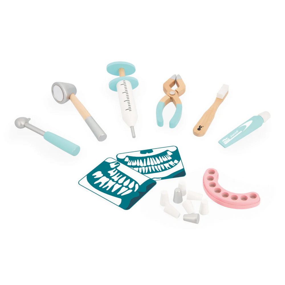 Janod 9-Piece Dentist Toy Set - Image 2